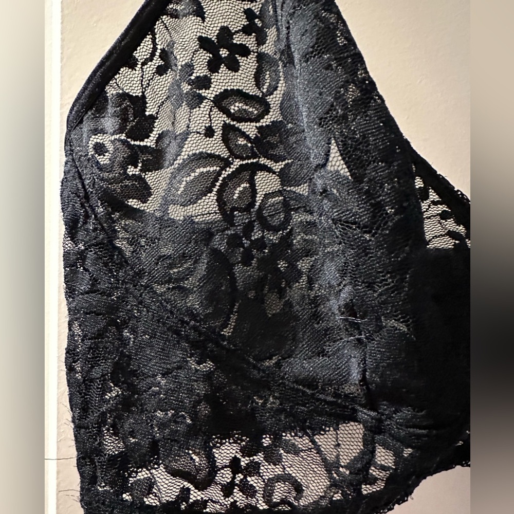 INC Lace Bralette Black - Picture 2 of 8